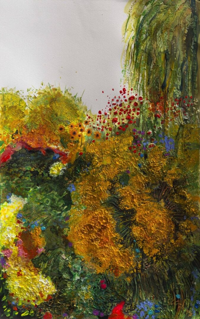 Painting of bushes