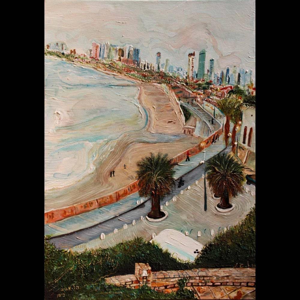 Painting called Tel Aviv from Old Jaffa