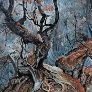 Growing up in the mysterious forest, 30"x40" Dec 24
