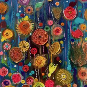 Night bloomers, 31.5"x23.5", June 25